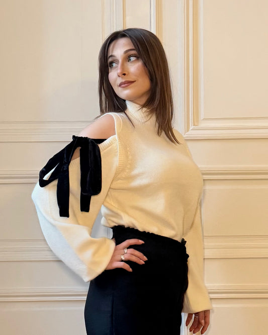 Pull épaules nues